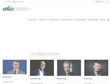 Tablet Screenshot of ethic.fr