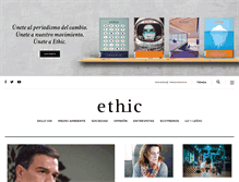 Tablet Screenshot of ethic.es